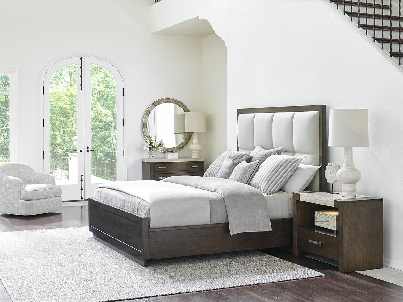 Microfiber upholstered bed deals